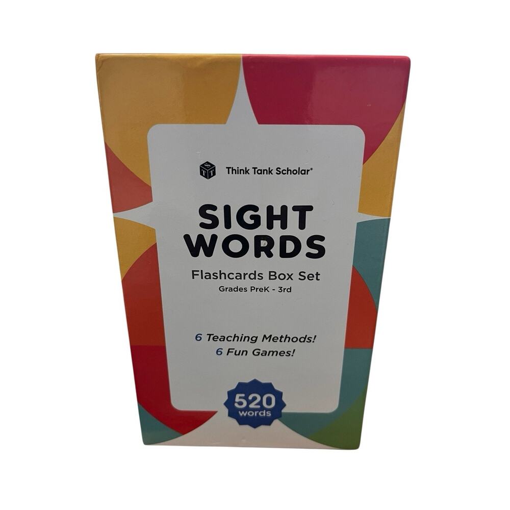 Think Tank Scholar 520 Sight Words Flash Cards Grades PK To Grade 3 COMPLETE